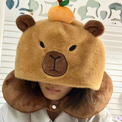 Title 5, Capabala Hat Neck Pillow Plush Toy 3 in 1. Trav...