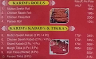 Karim's menu 4