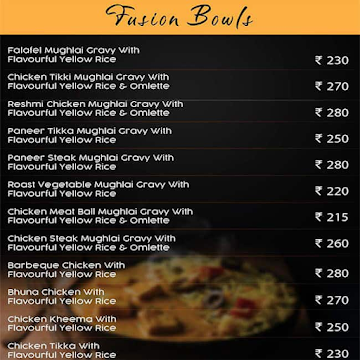 The Good Bowl menu 