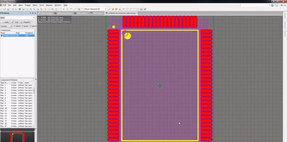 Placement Courtyard screen capture from Altium