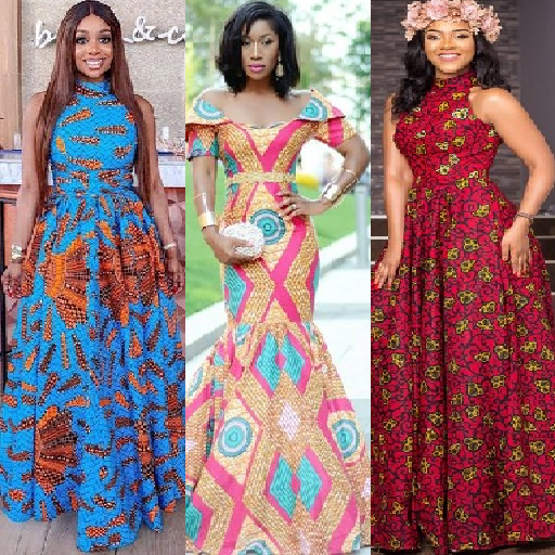 latest ankara long gown