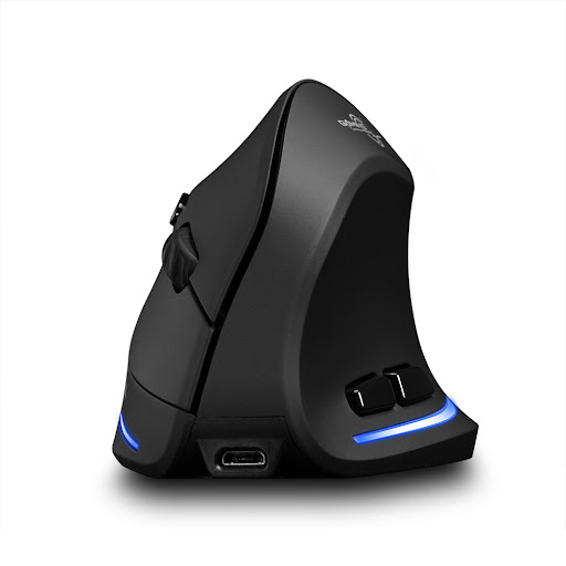 Title 5, Wireless Charging 6-Button Vertical Gaming Mous...