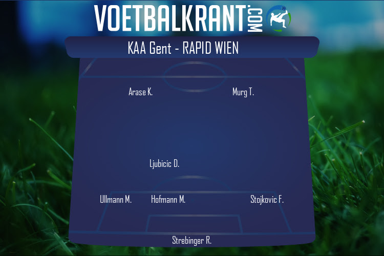 Opstelling Rapid Wien | KAA Gent - Rapid Wien (15/09/2020)