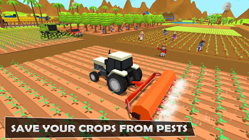 Forage Plow Farming Harvester 3 Fields Simulator