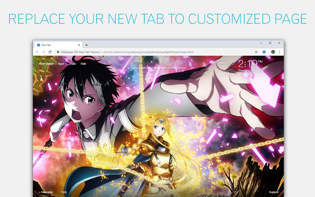 Sword Art Online Backgrounds SAO Anime NewTab