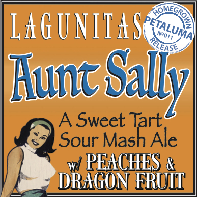 Logo of Lagunitas Aunt Sally Peach & Dragon Fruit