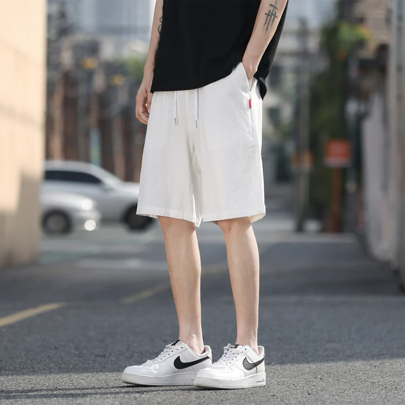 Men's Lightweight Trendy Solid Color Shorts. Comfortable and stylish for summer. Perfect for casual wear, providing a mo