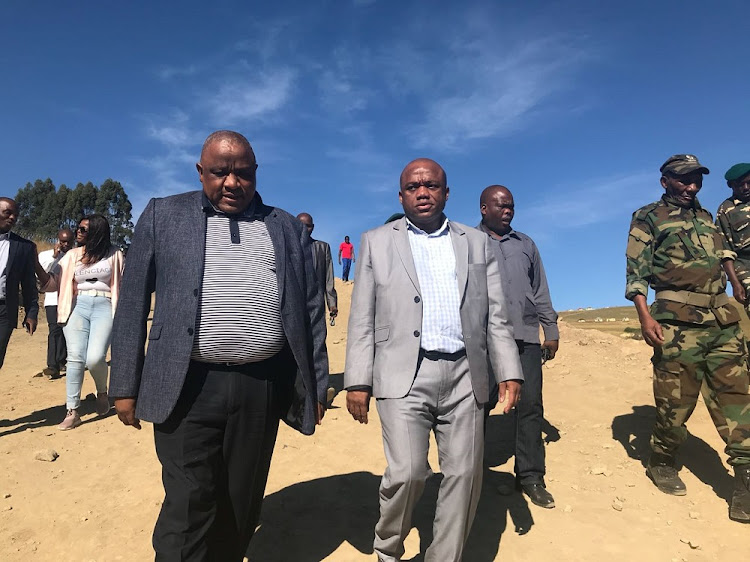 MEC for Economic Development, Tourism and Environmental Affairs Sihle Zikalala visited the “Marikana” quarry in KwaMachi near Harding on Sunday.