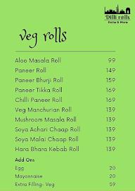 Dilli Rolls menu 1