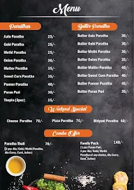 Parathawala menu 3