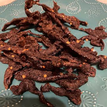 Sweet and spicy beef jerky