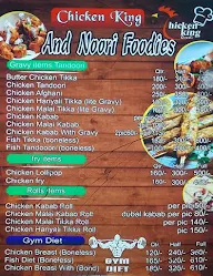 Chicken King And Noori Foodies menu 1