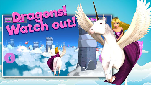 Screenshot Princess Unicorn Sky World Run