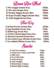 Healthy Craving menu 1