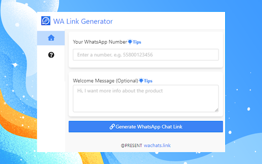 Create WA Link - wachats.link