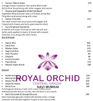 Echo, Royal Orchid Central Grazia menu 5