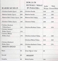 Cafe Alhabibi menu 1