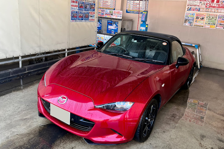ロードスターのいつもいいね＆コメントありがとうございます🥰・レンタカーはロードスター・山口の旅・セルフ洗車＆給油体験・角島に関するカスタム事例の投稿画像1枚目