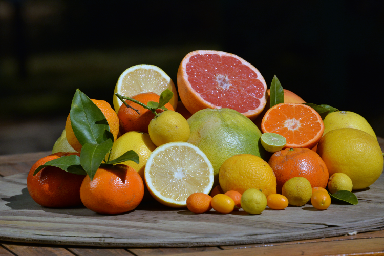 A delicious selection of immune-boosting citrus fruits.