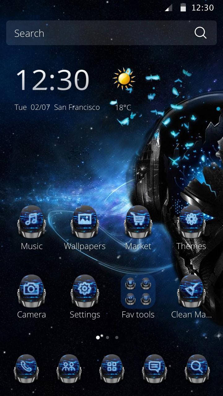 Robot Tech Theme Screen 1