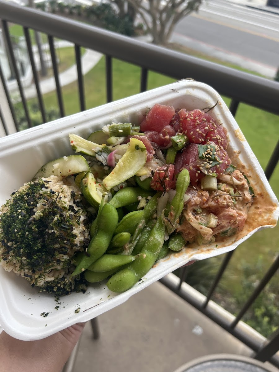 Gluten-Free Poke at Jus' Poke