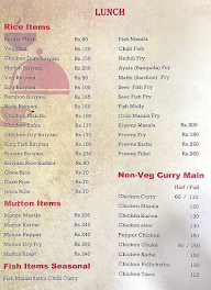 Sky Malabar Restaurant menu 2