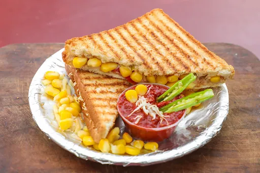 Corn Cheese Grilled Sandwich