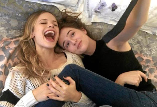 Halston Sage and Zoey Deutch and 'Before I Fall'.