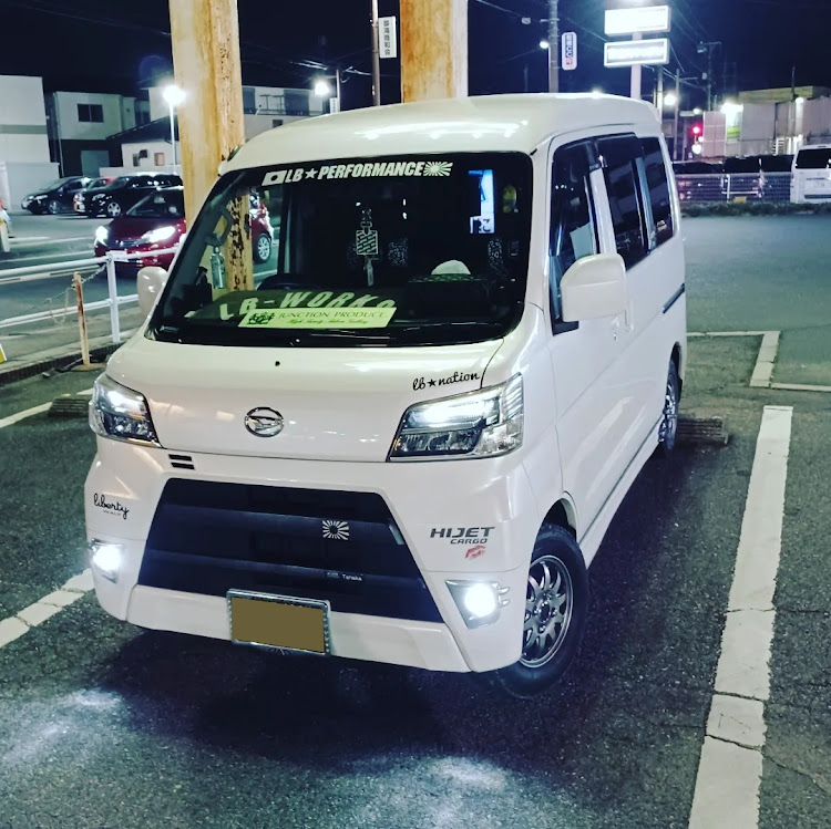 ハイゼットカーゴの3月もよろしくお願いします・車高調整・LEDうちかえ・花粉症に関するカスタム事例の投稿画像9枚目