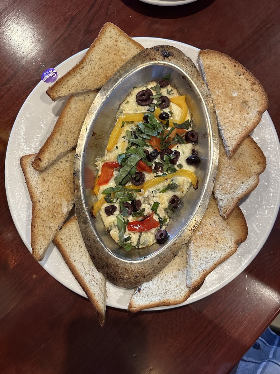 GF artichoke dip