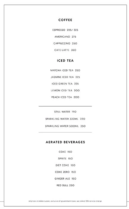 Kampai menu 