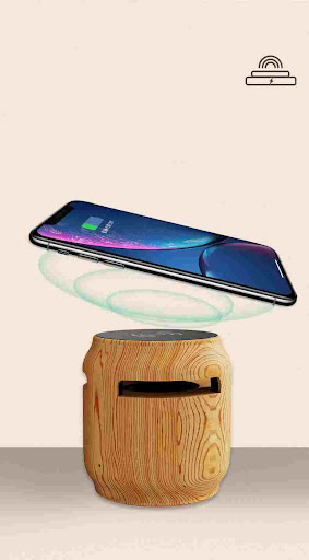 Title 6, Wireless Bluetooth Speaker Wood Grain, Large Vo...