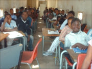 SARDINE LIFE: Some of the children in one of their cramped classrooms. Pic. Mfundekellwa Mkhulisi. 31/08/2007. © Sowetan.