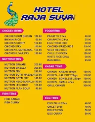 Hotel Raja Suvai menu 1