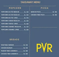 PVR Cafe menu 1