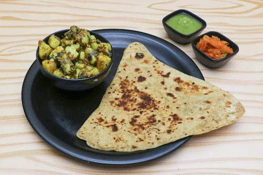 3 Plain Tawa Paratha With Jeera Aloo