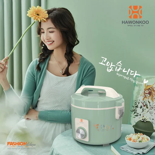 (FREE SHIP) Nồi Cơm Cơ Hawonkoo RCH-154-GE 1,5 Lít Nấu Cơm Nhanh Hàng Chính Hãng Bảo Hành 12 Tháng - Thương Hiệu Hàn Quốc