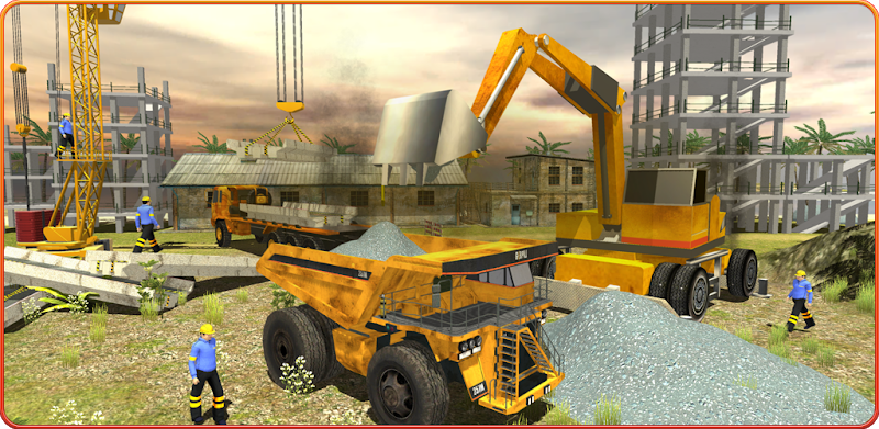 River Road Bridge Construction Crane Simulator 18