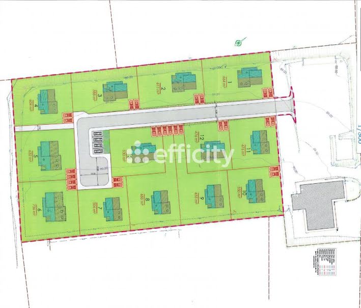 Vente terrain  690 m² à Sainte-Suzanne-sur-Vire (50750), 39 500 €