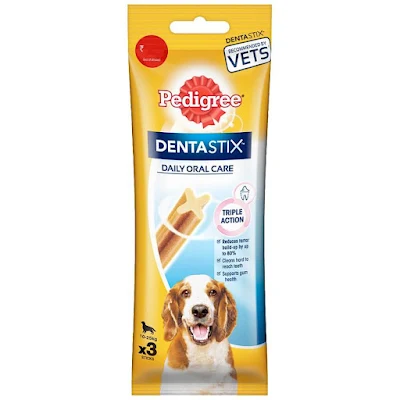 Pedigree Dentastix Medium Breed Oral Care Dog Treat - 77 gm