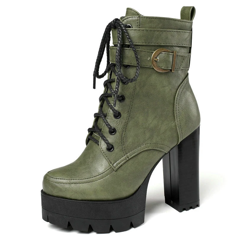 Title 3, Gdgydh Bottines femme à talons hauts plateforme...