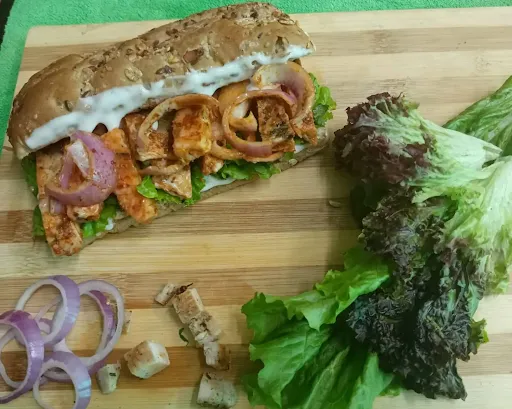Chicken And Caramelized Onion Sub Sandwich