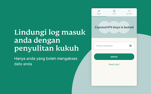 Kunci ExpressVPN: Pengurus Kata Laluan
