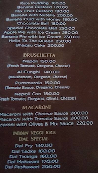 Il Padrino menu 5