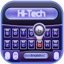 Download blue hi-tech keyboard Install Latest APK downloader