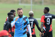 TS Galaxy coach Sead Ramović during a training session at George Lea Park at Sandton Sports Club  in Johannesburg on October 7 2021.