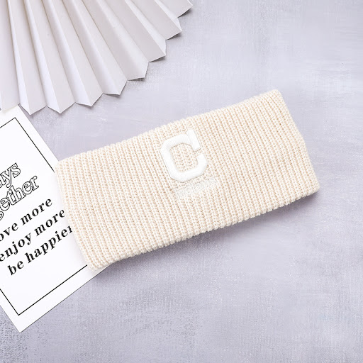 Title 8, Womens Knitted Headband Simple C Letter Net Re...