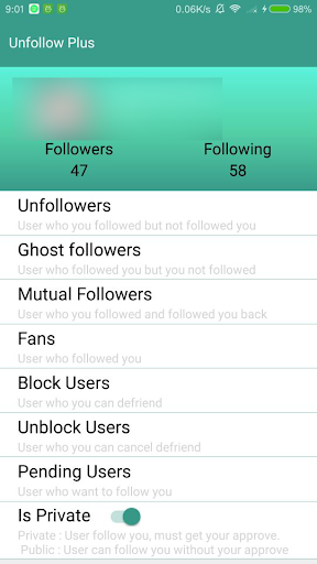 sign up to get access - instagram app to see who is not following you back