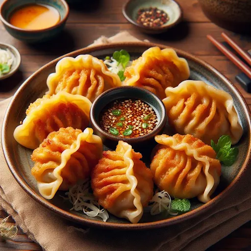 Fried Chicken Momos [8 Pieces]