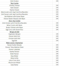 The Rolls Carro menu 5